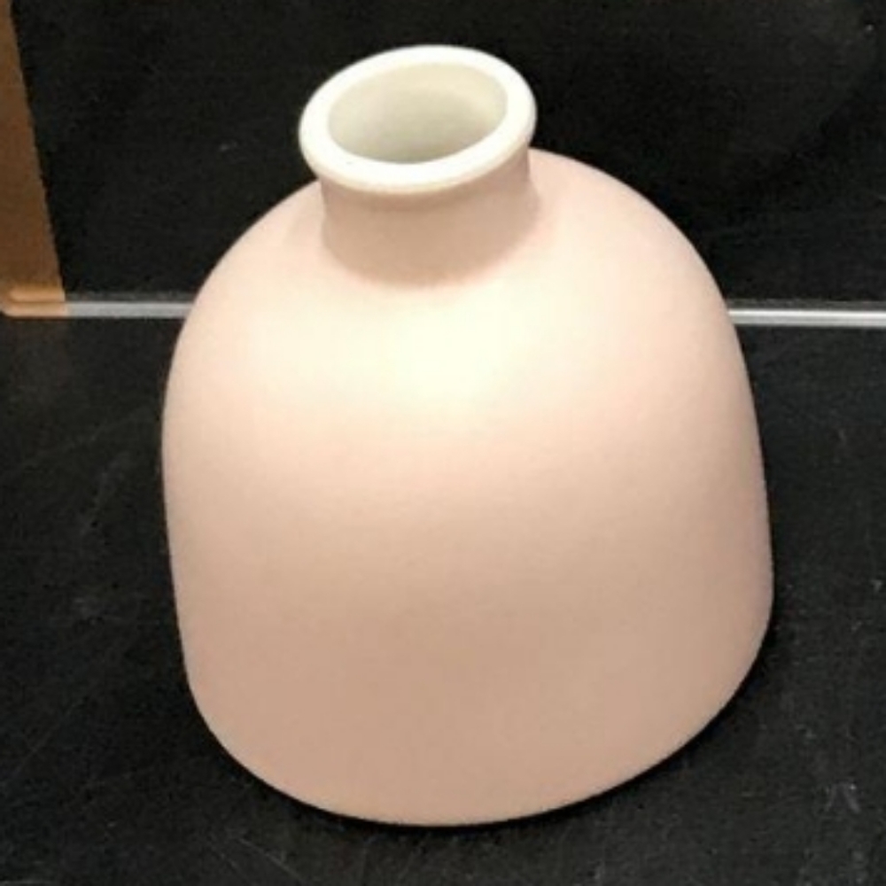 HTF Anthropologie ceramic pink Confucius quote vase